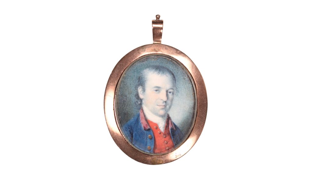 Miniature Portrait of Dr. James Craik Craik (1730-1814) by Charles Willson Peale (1741-1827)